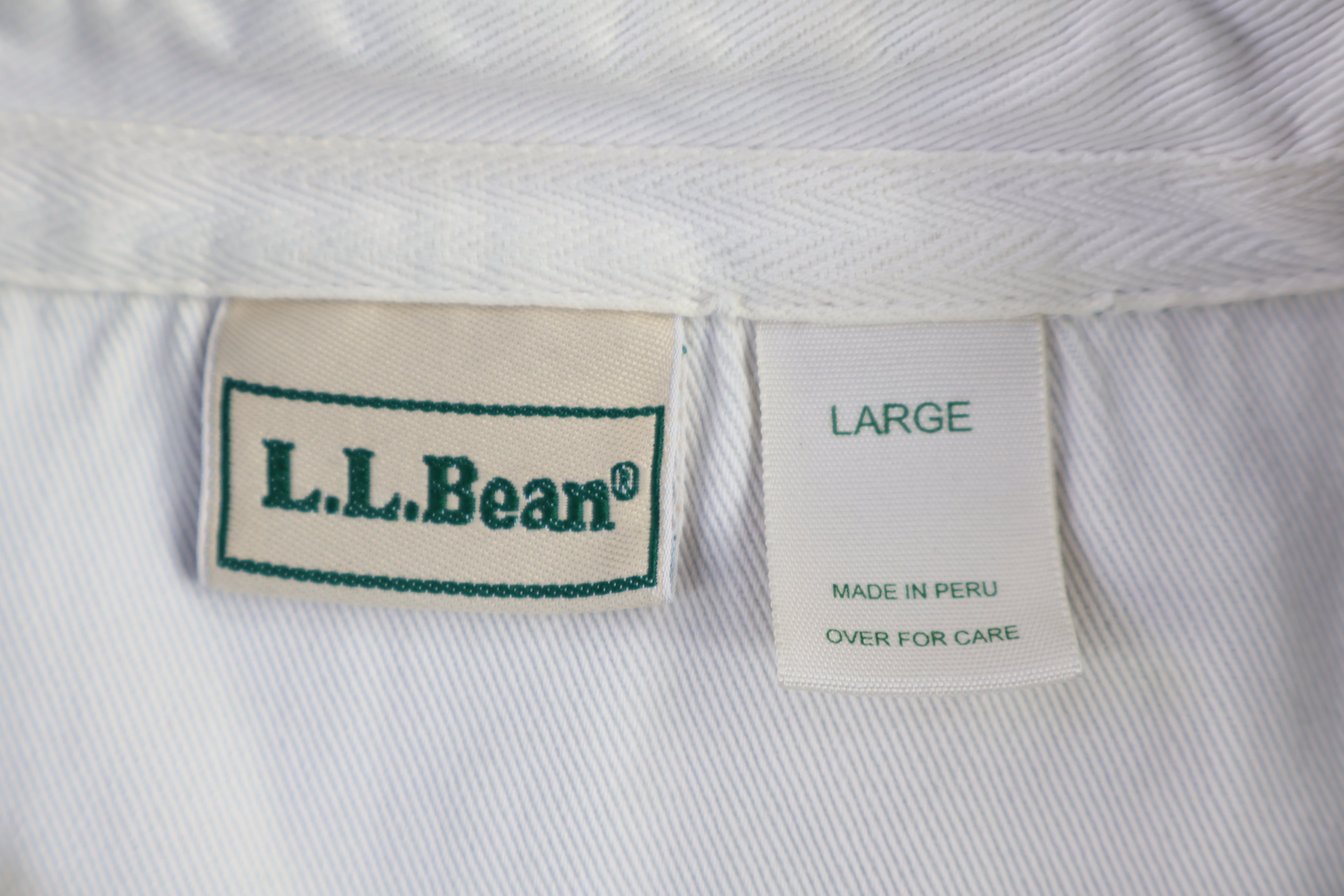 Vintage L.L. Bean Purple & Green LS Button Up