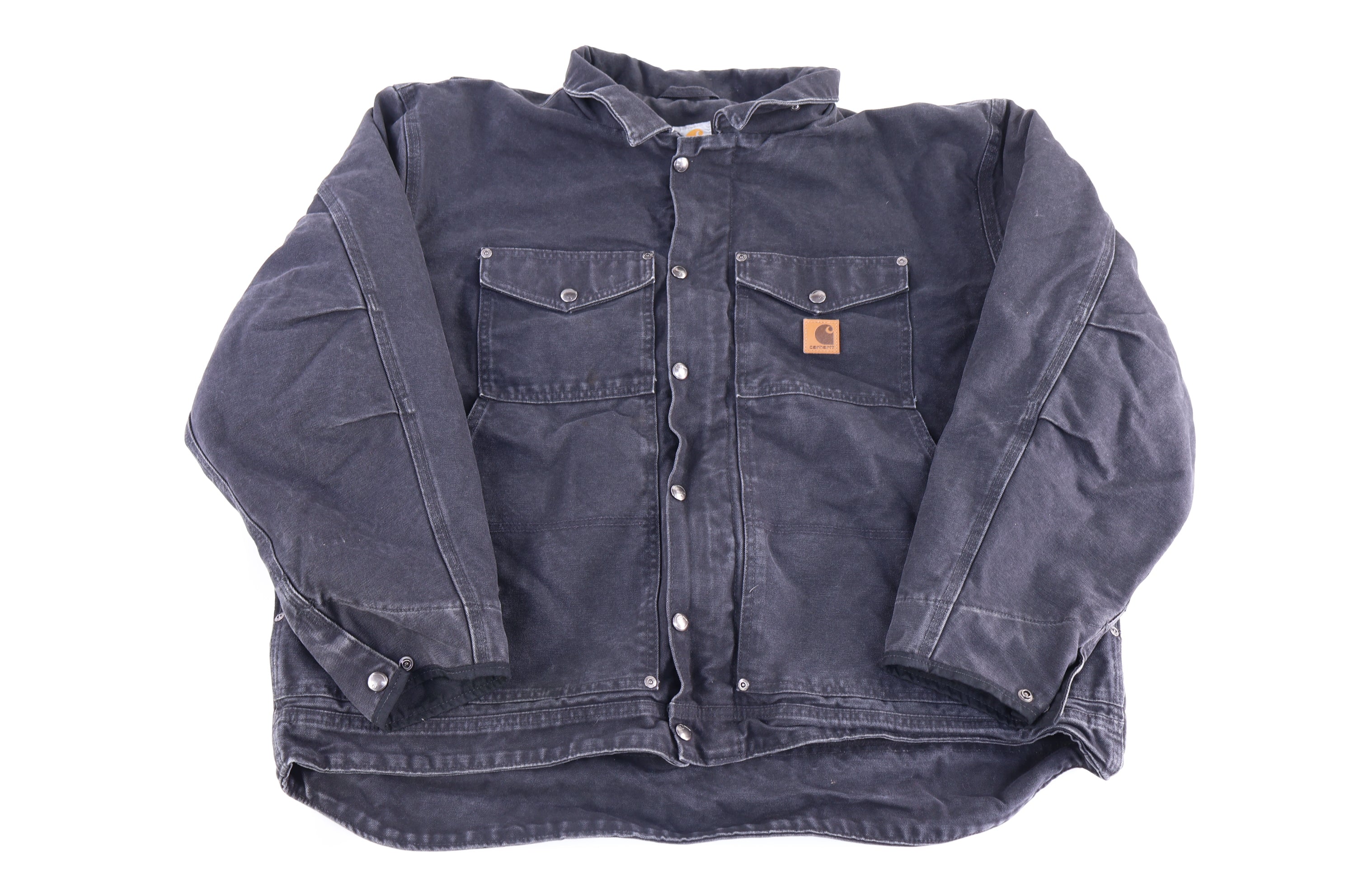 Carhartt Logo Patch Black Full Zip Jacket