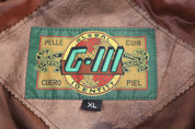 Vintage Pelle Cuir Bomber Jacket