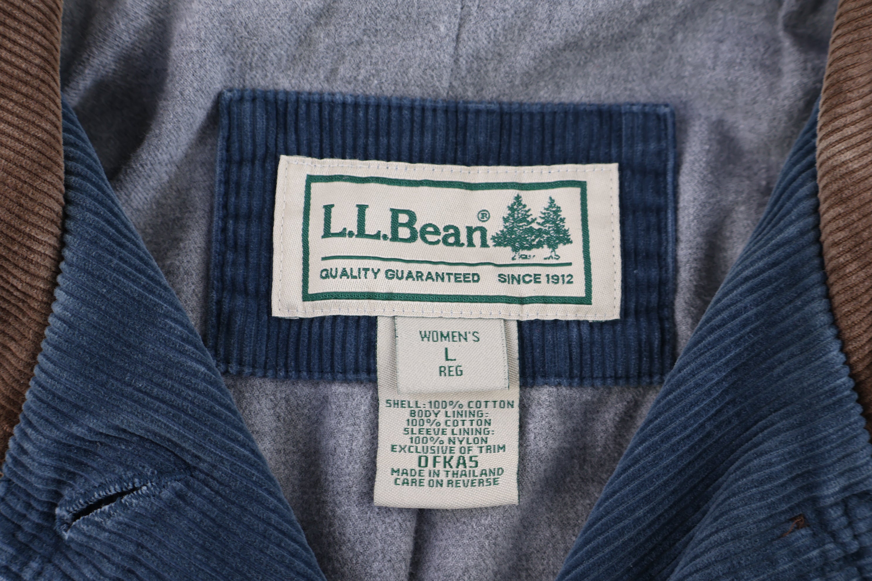 Women's L.L. Bean Blue Corduroy Jacket