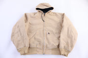 Carhartt Logo Patch Tan Full Zip Jacket