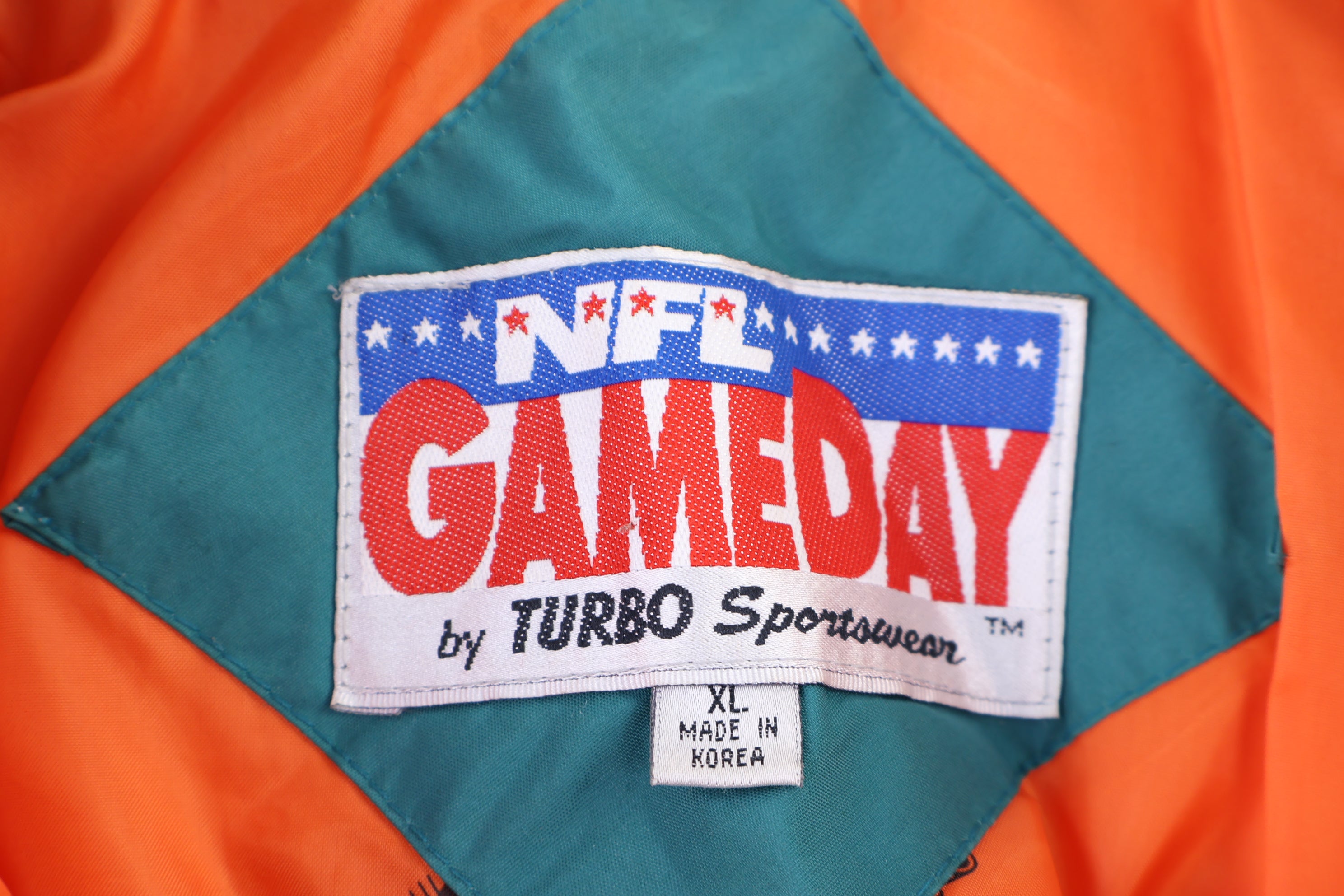 90's Miami Dolphins Football Full Zip Jacket