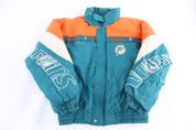 90's Miami Dolphins Football Full Zip Jacket