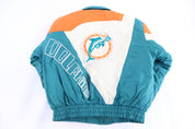 90's Miami Dolphins Football Full Zip Jacket