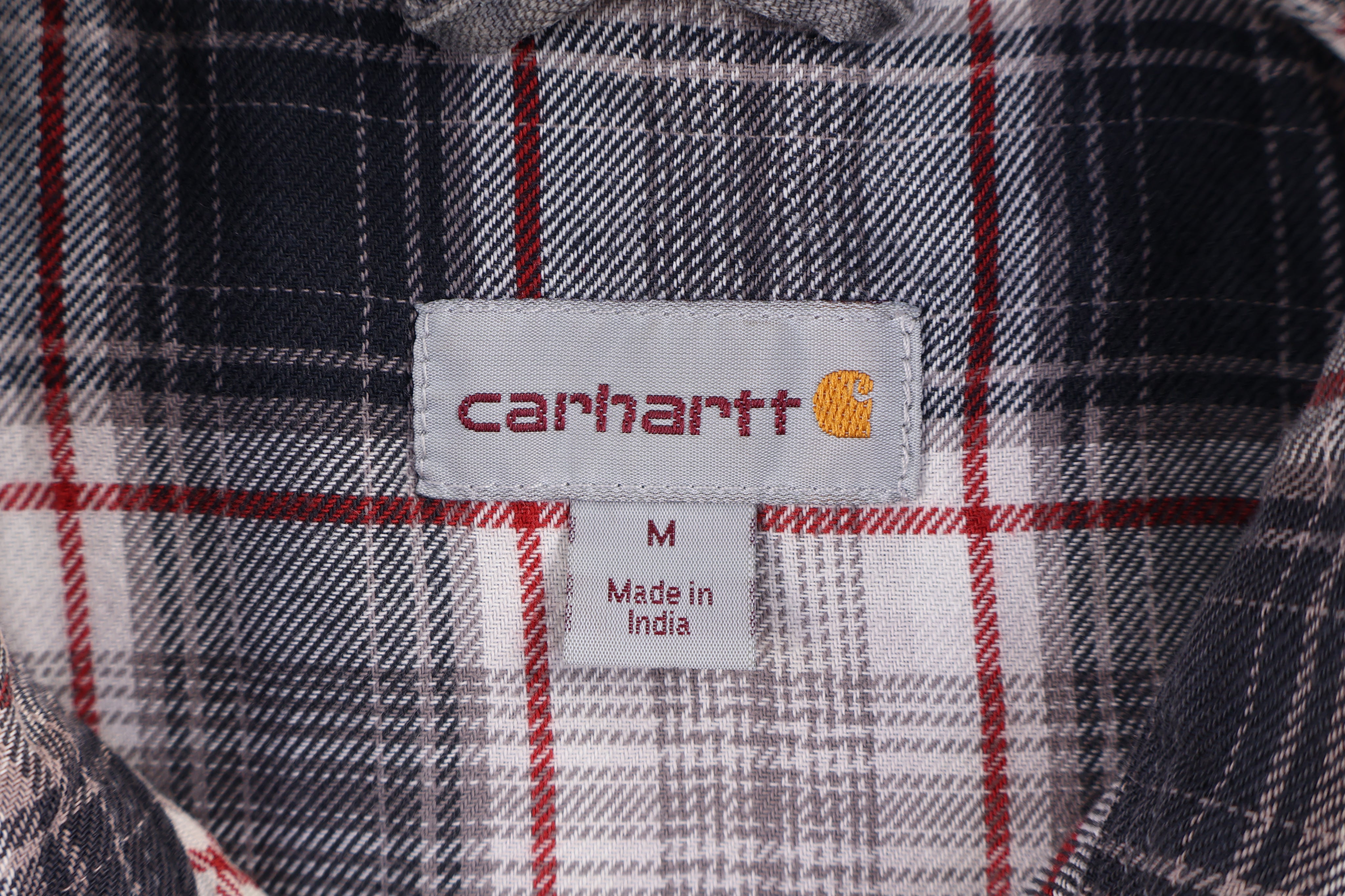 Carhartt Logo Patch Grey LS Button Down