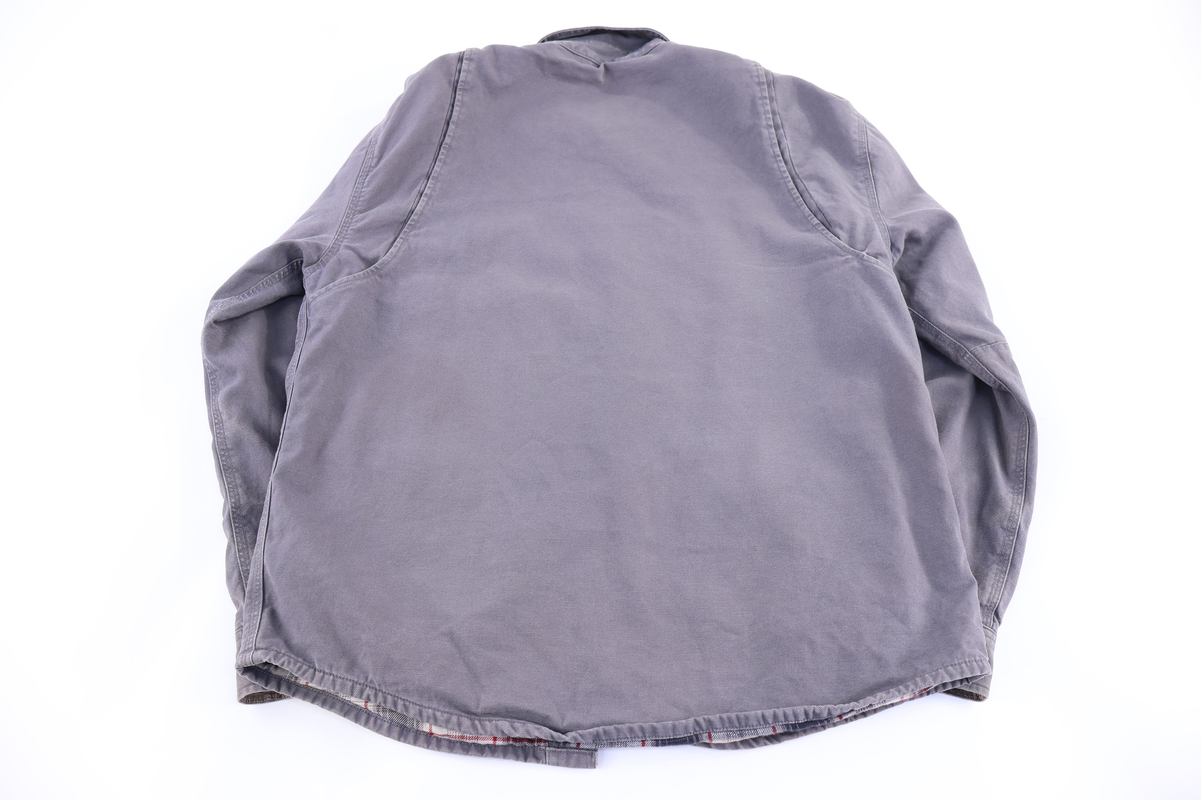 Carhartt Logo Patch Grey LS Button Down