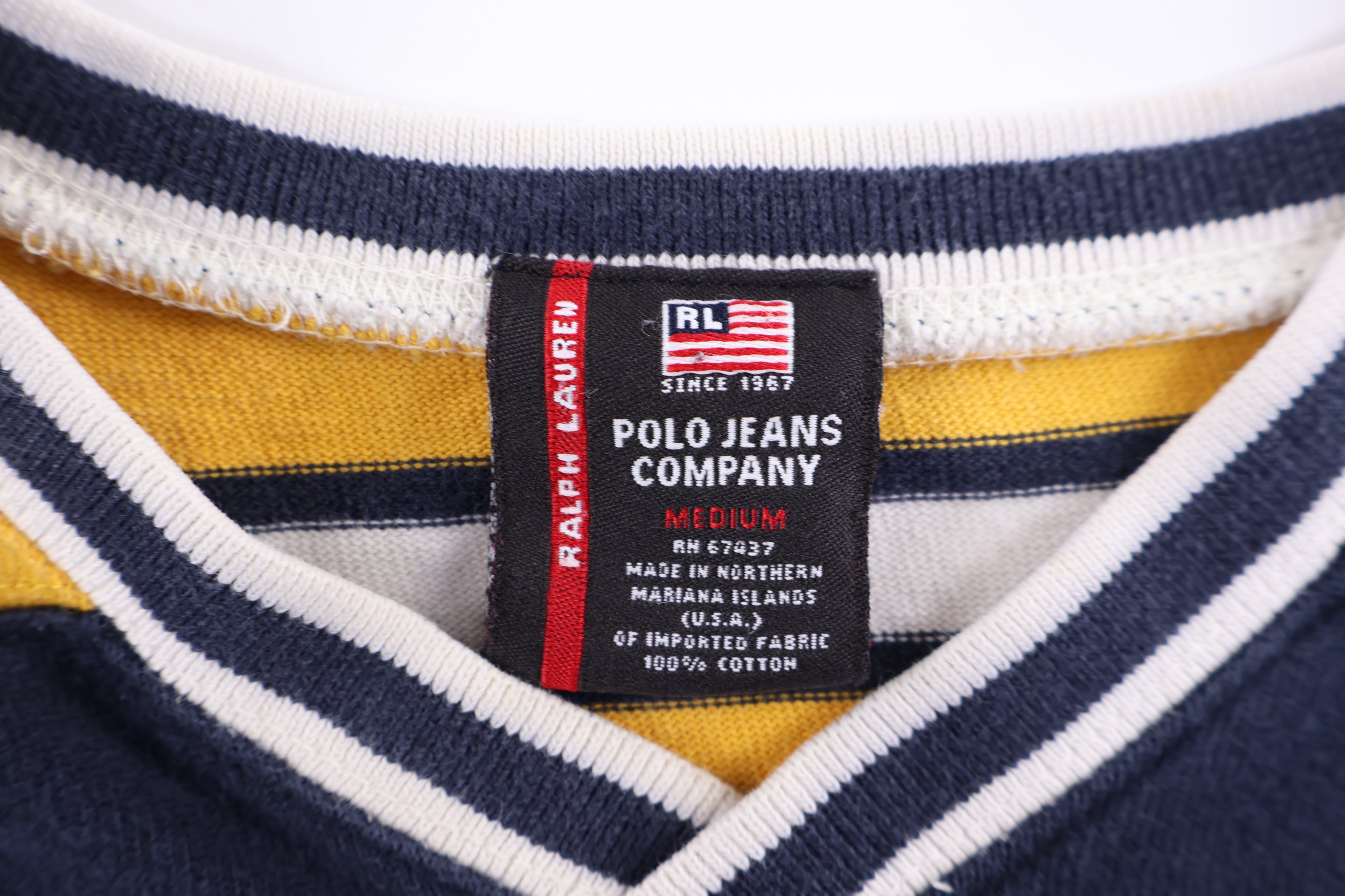 Polo Jeans Company Blue & Yellow LS T-shirt