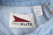 90's Pro Elite Light Wash Denim Jacket