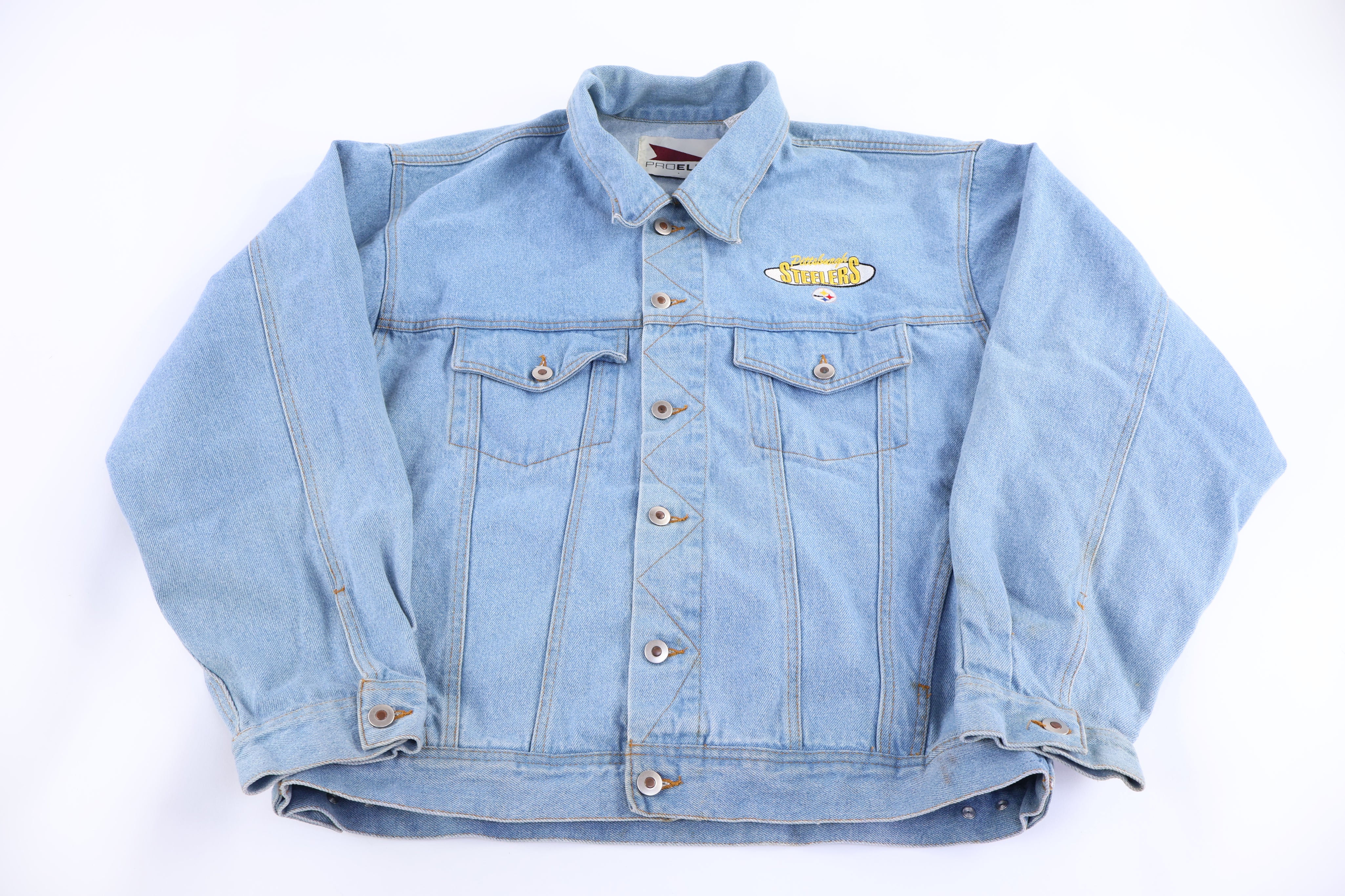 90's Pro Elite Light Wash Denim Jacket