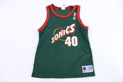 Youth 90's Seattle Super Sonics Shawn Kemp Basketball Jersey
