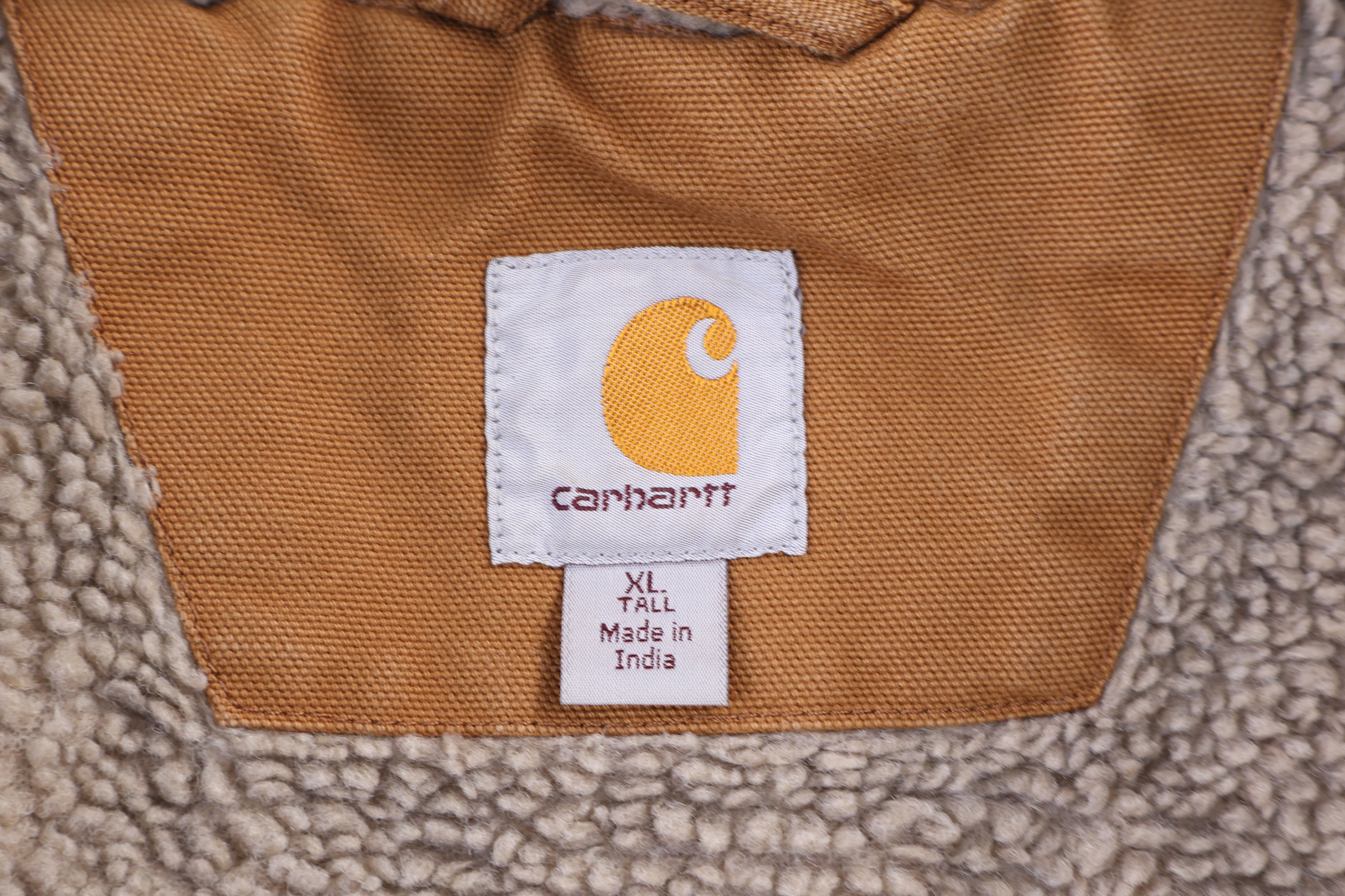 Carhartt Logo Patch Tan Full Zip Vest