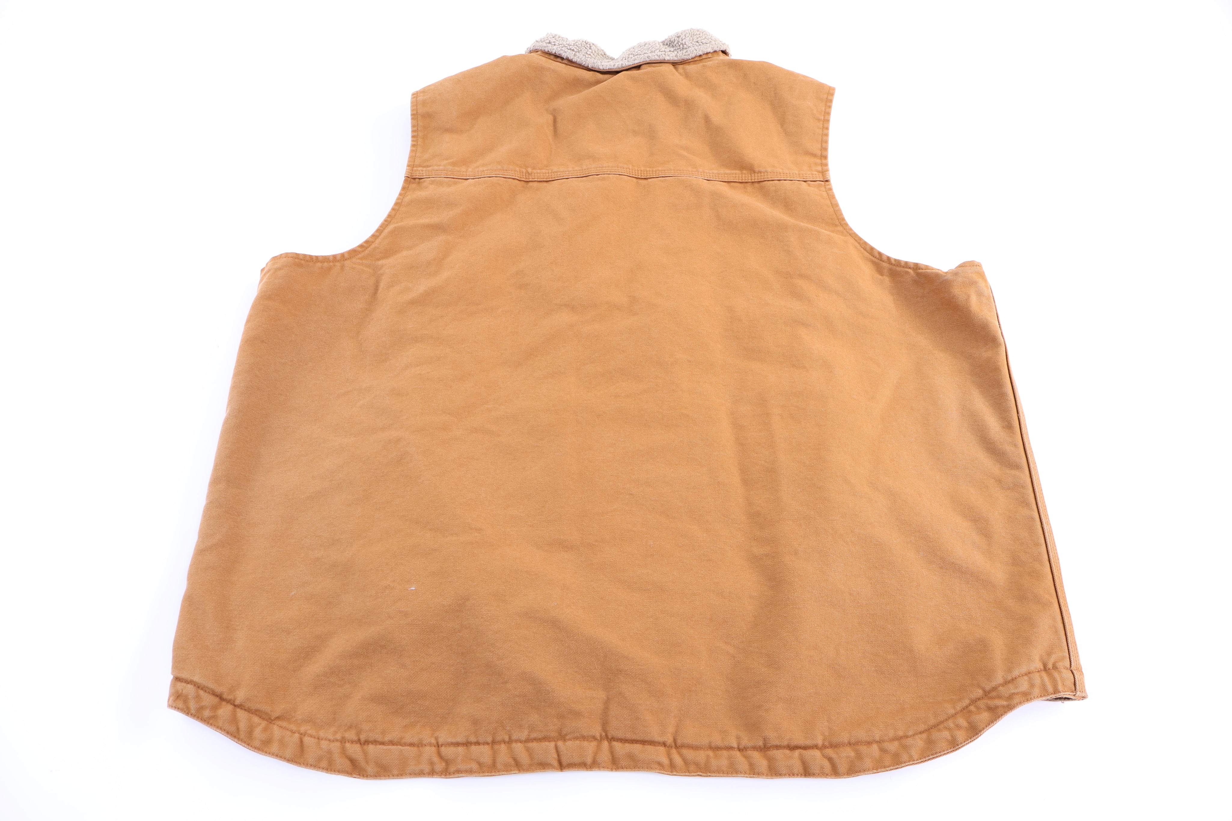 Carhartt Logo Patch Tan Full Zip Vest