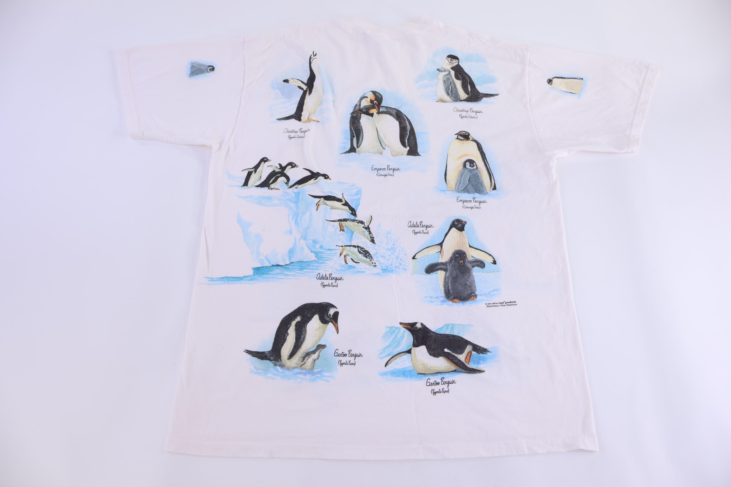 90's Rel-E-Vant Penguins All Over Graphic T-shirt