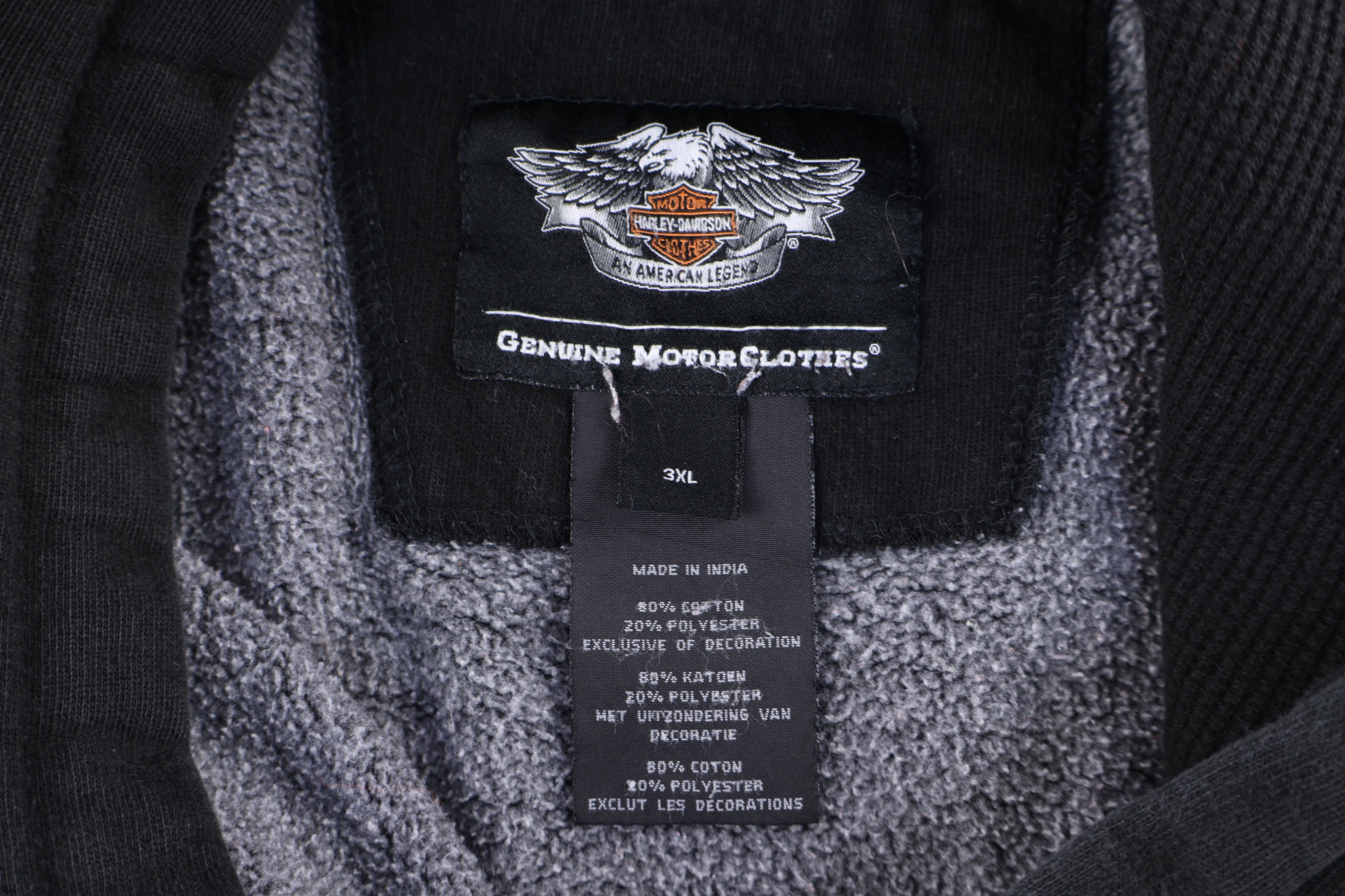 Harley Davidson Motorcycles Embroidered Pullover Hoodie