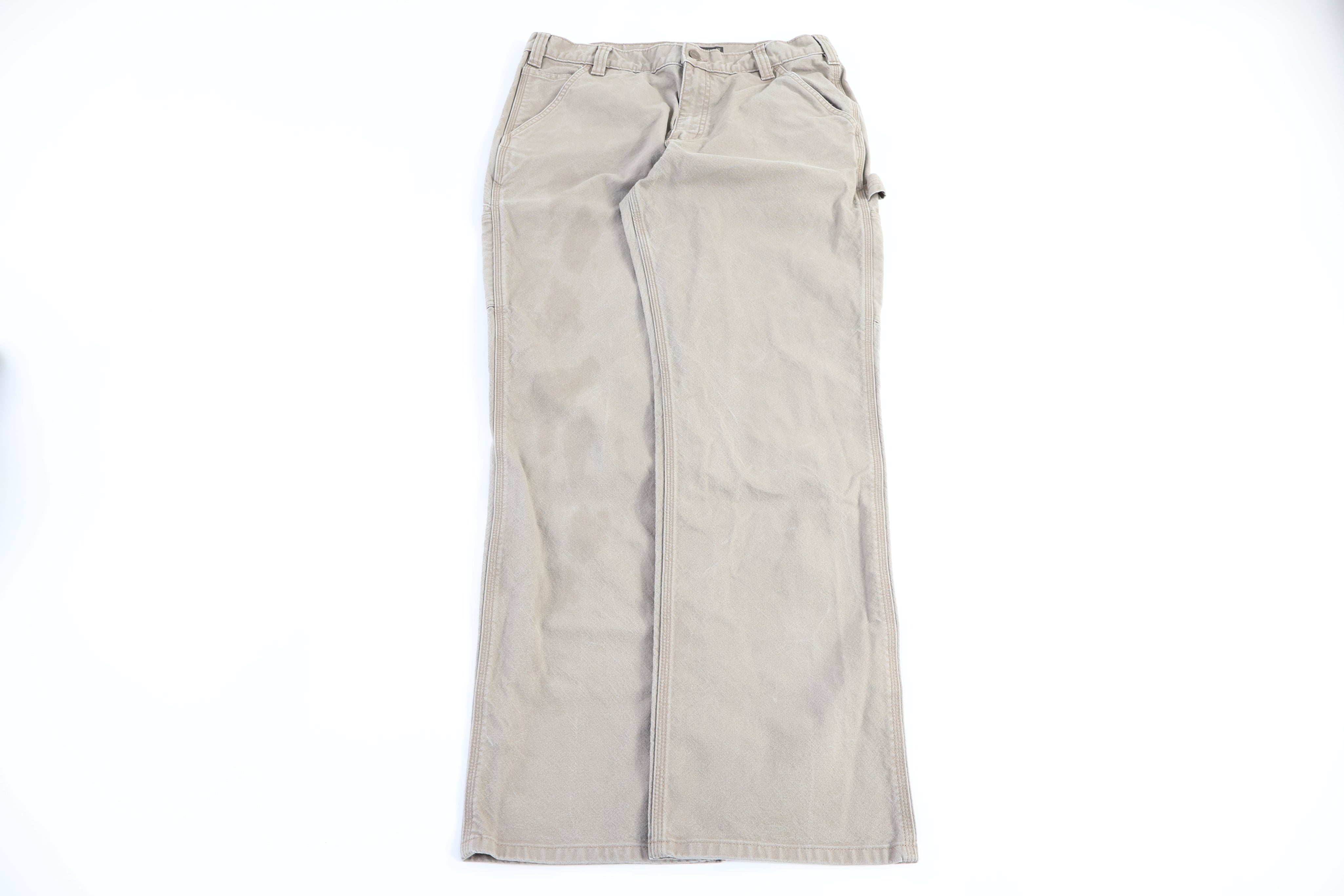 Carhartt Logo Patch Tan Carpenter Pants