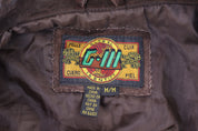 90's Global Identity Brown Leather Suede Jacket