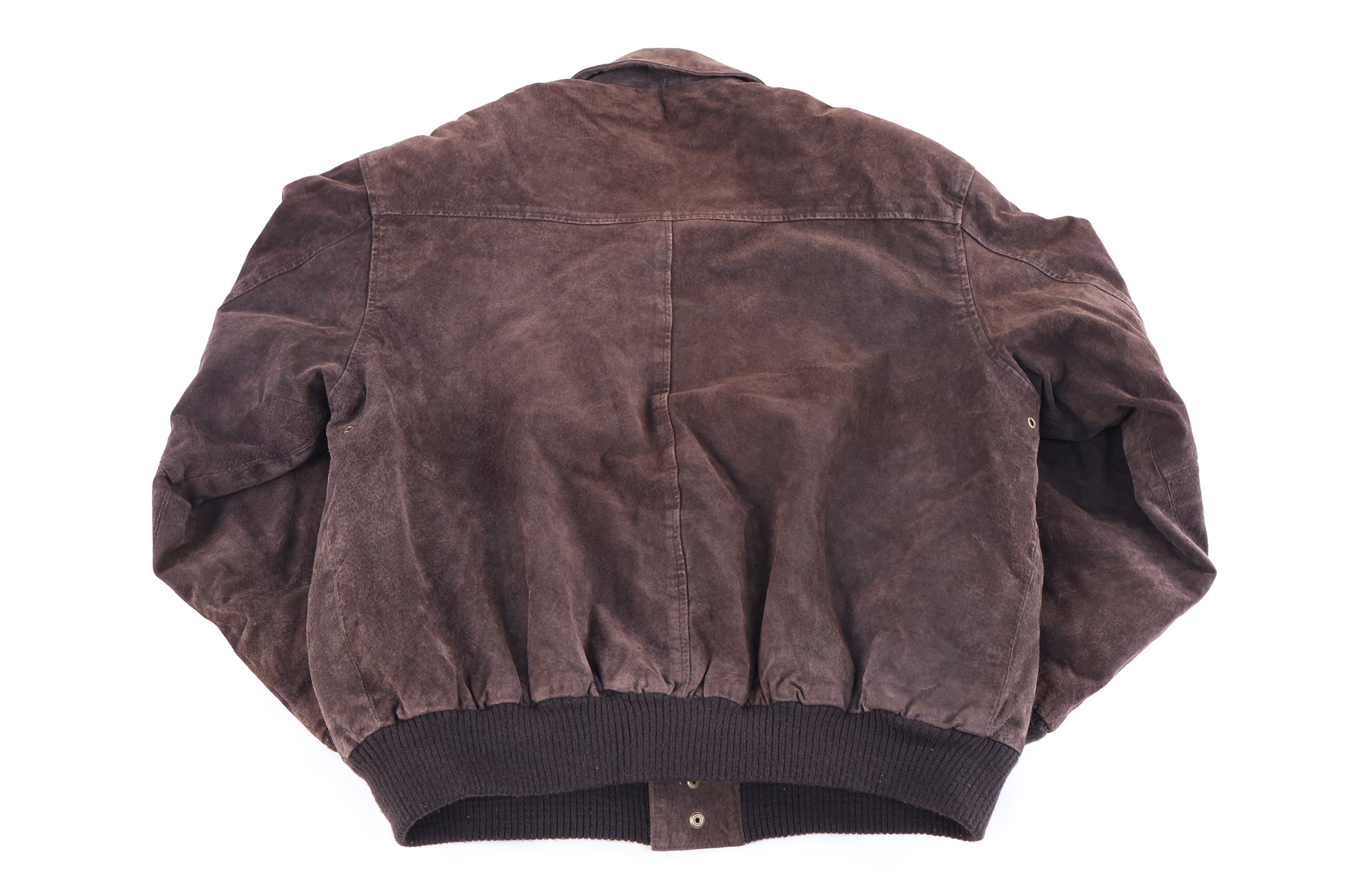 90's Global Identity Brown Leather Suede Jacket