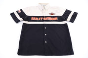Harley Davidson Motorcycles Multicolor Button Down