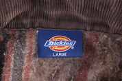 Vintage Dickies Logo Patch Tan Full Zip Jacket