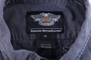Harley Davidson Motorcycles Embroidered Button Down