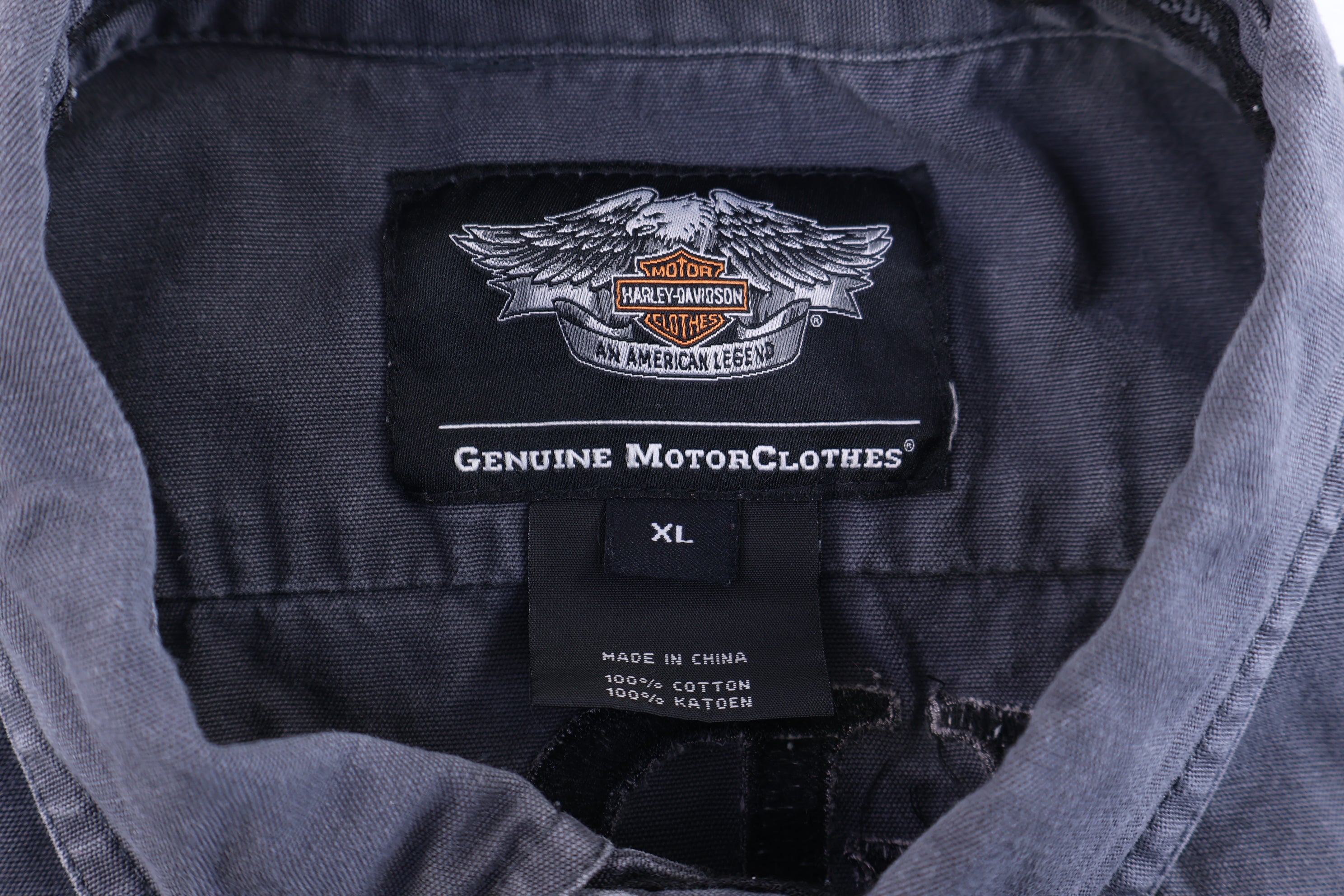 Harley Davidson Motorcycles Embroidered Button Down