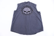 Harley Davidson Motorcycles Embroidered Button Down