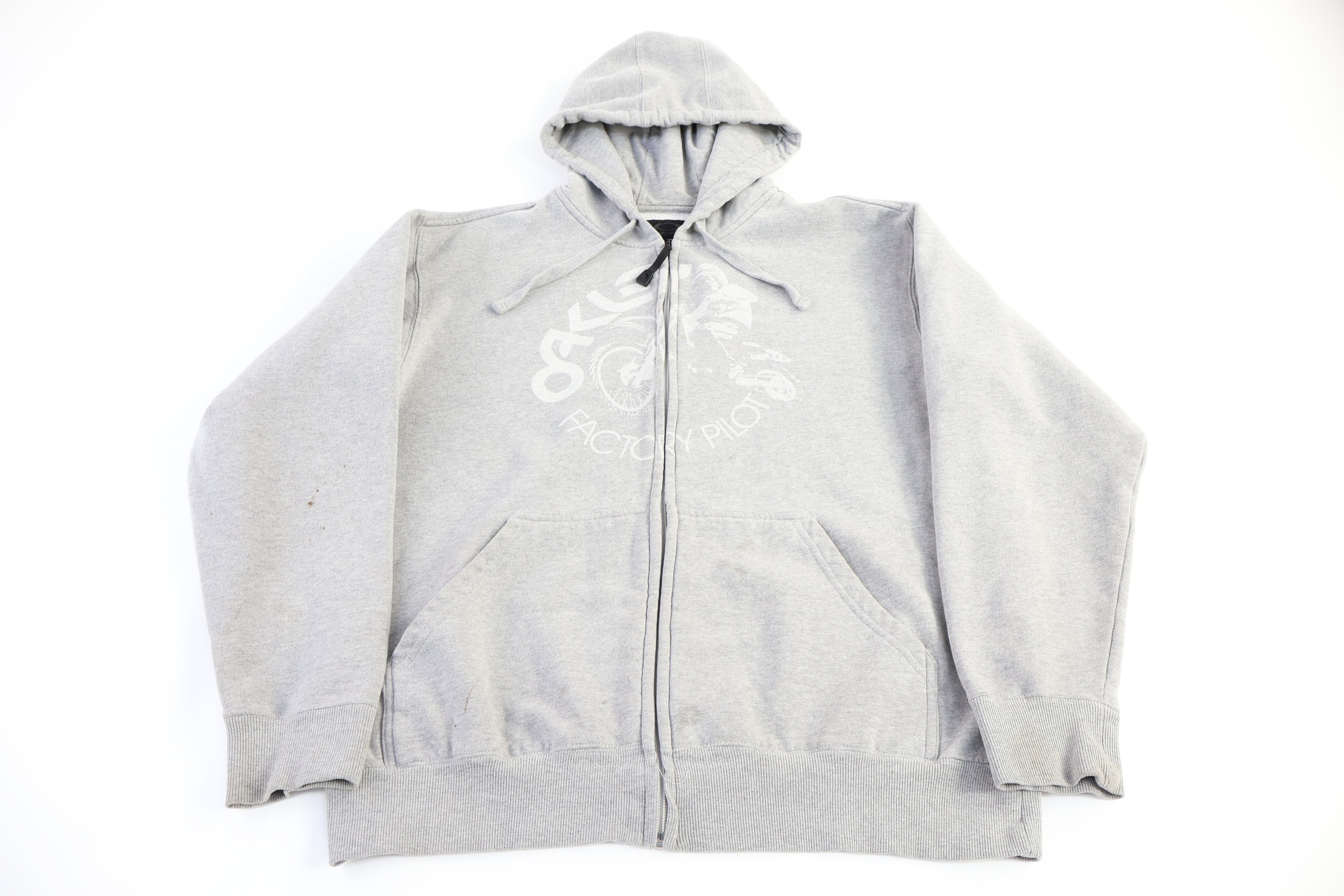 Oakley Factory Pilot Grey Full Zip Hoodie
