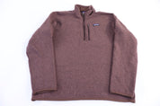 Patagonia Logo Patch Quarter Zip Pullover Sweater