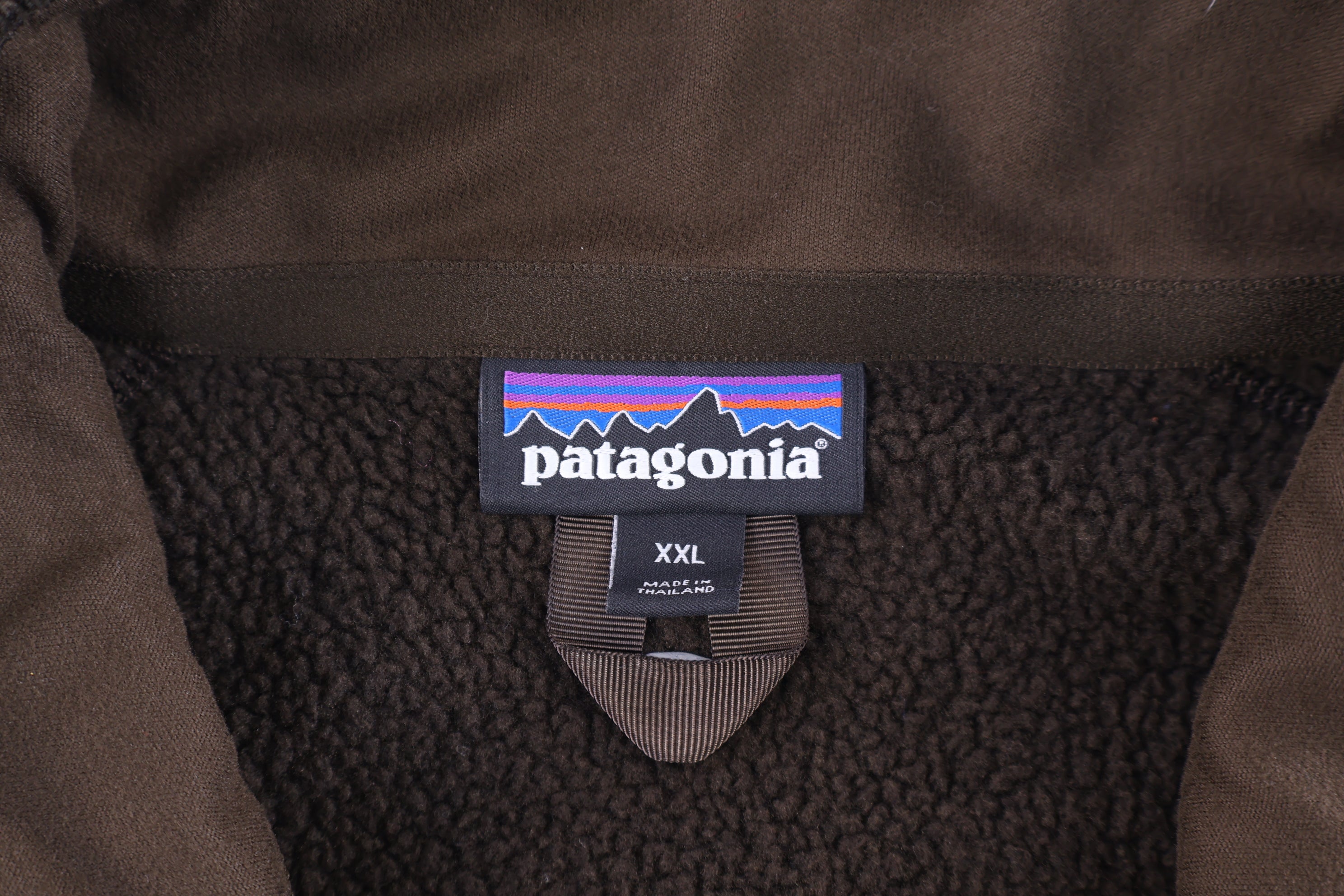 Patagonia Logo Patch Brown Quarter Zip Pullover