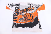1993 Cincinnati Bengals Football All Over Graphic T-shirt