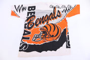 1993 Cincinnati Bengals Football All Over Graphic T-shirt