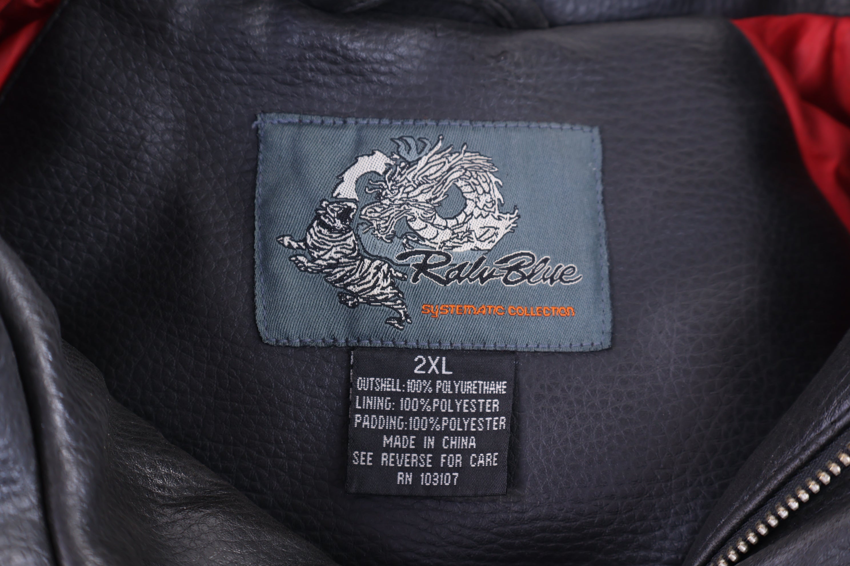 Vintage Raw Blue Dragon Full Zip Jacket