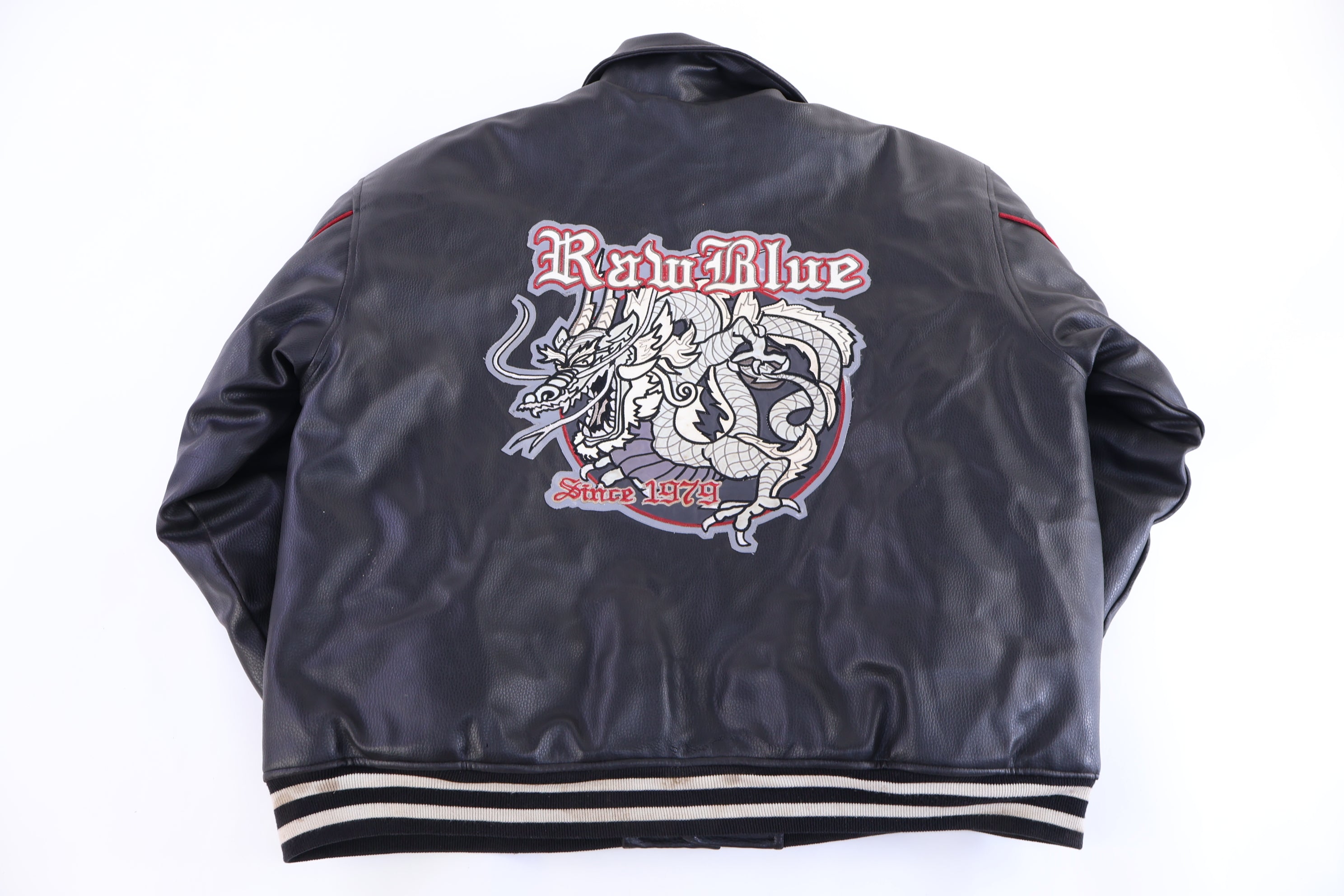 Vintage Raw Blue Dragon Full Zip Jacket