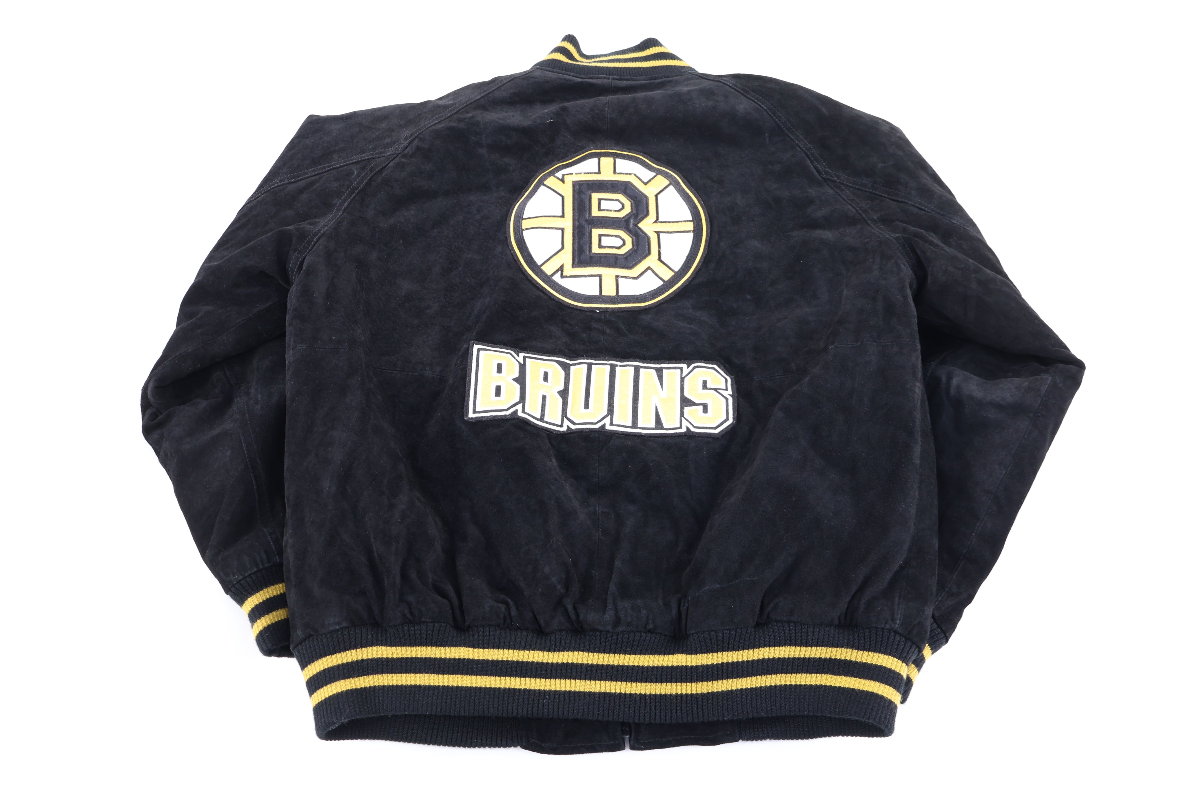 Vintage Boston Bruins Hockey Leather Suede Jacket