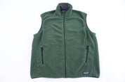Patagonia Synchilla Logo Patch Green Fleece Vest