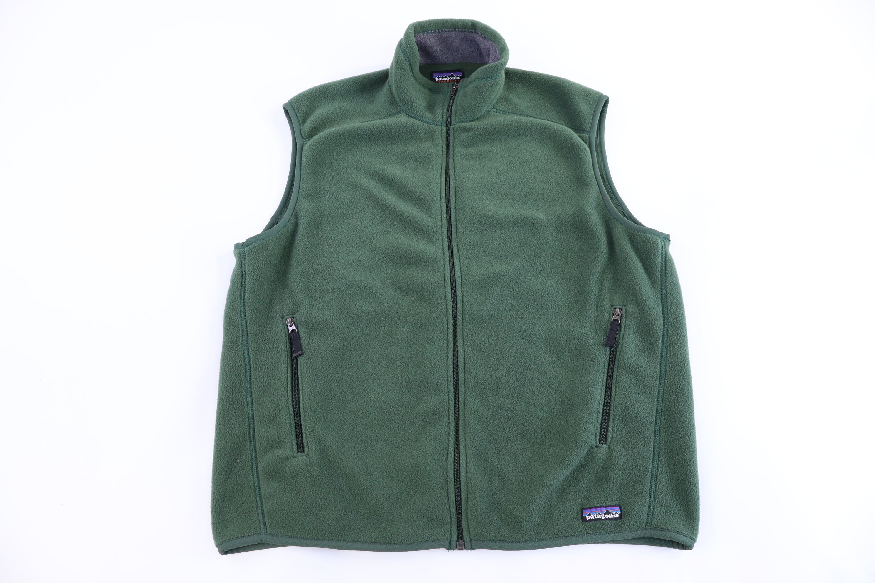 Patagonia Synchilla Logo Patch Green Fleece Vest
