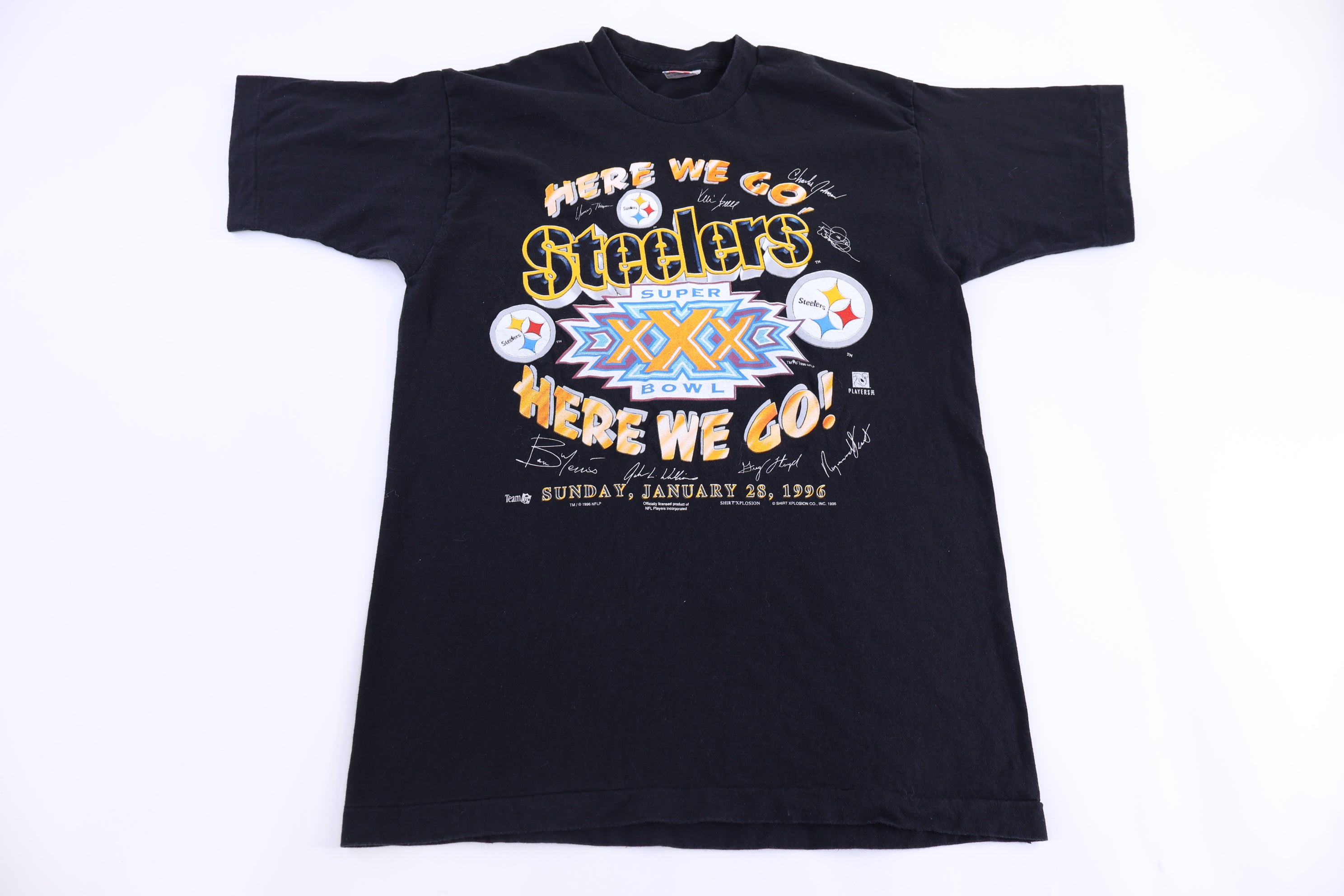 1996 Pittsburgh Steelers Football Super Bowl T-shirt
