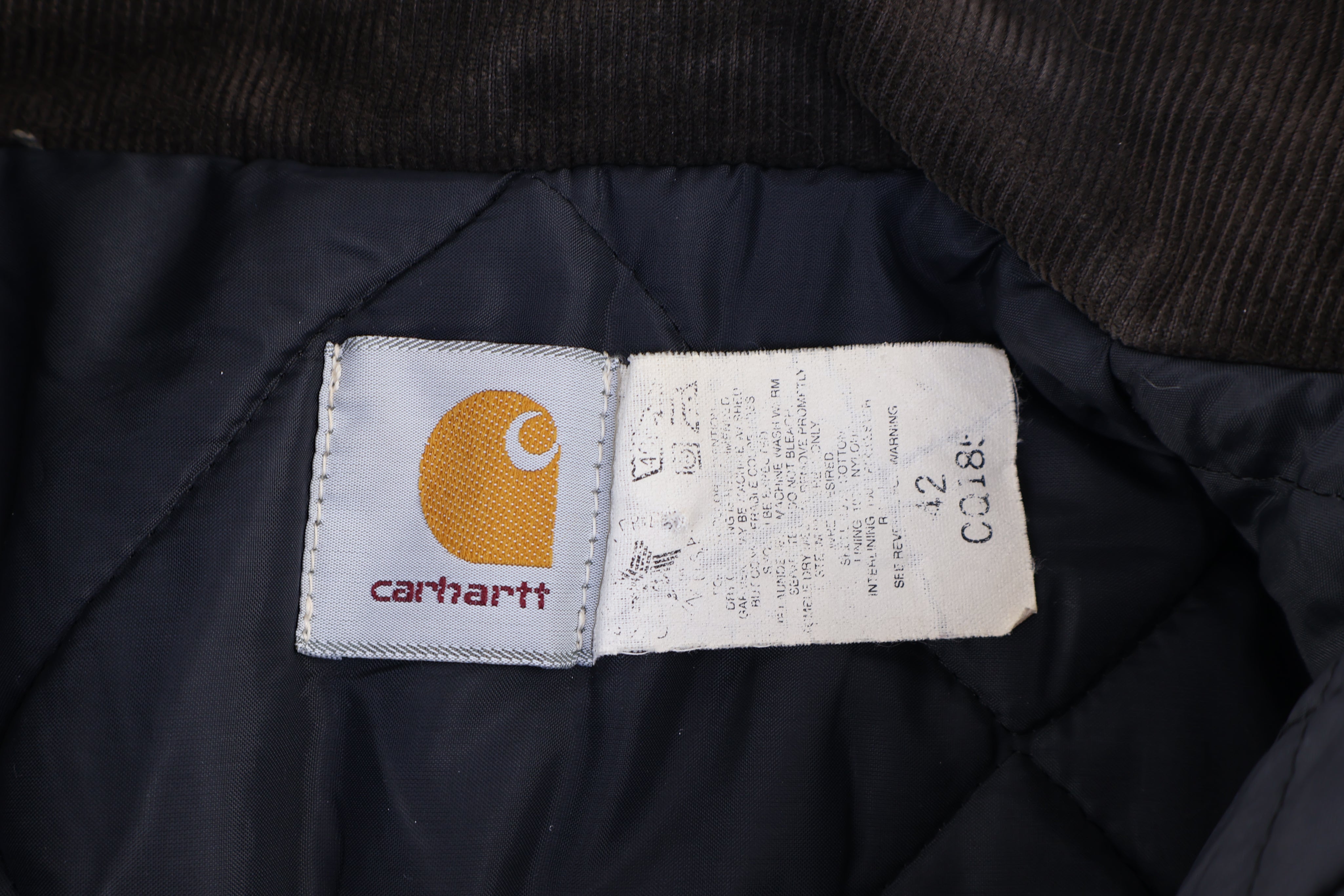 Carhartt Logo Patch Black Full Zip Jacket