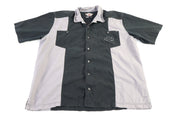 Harley Davidson Motorcycles Grey & Black Button Down