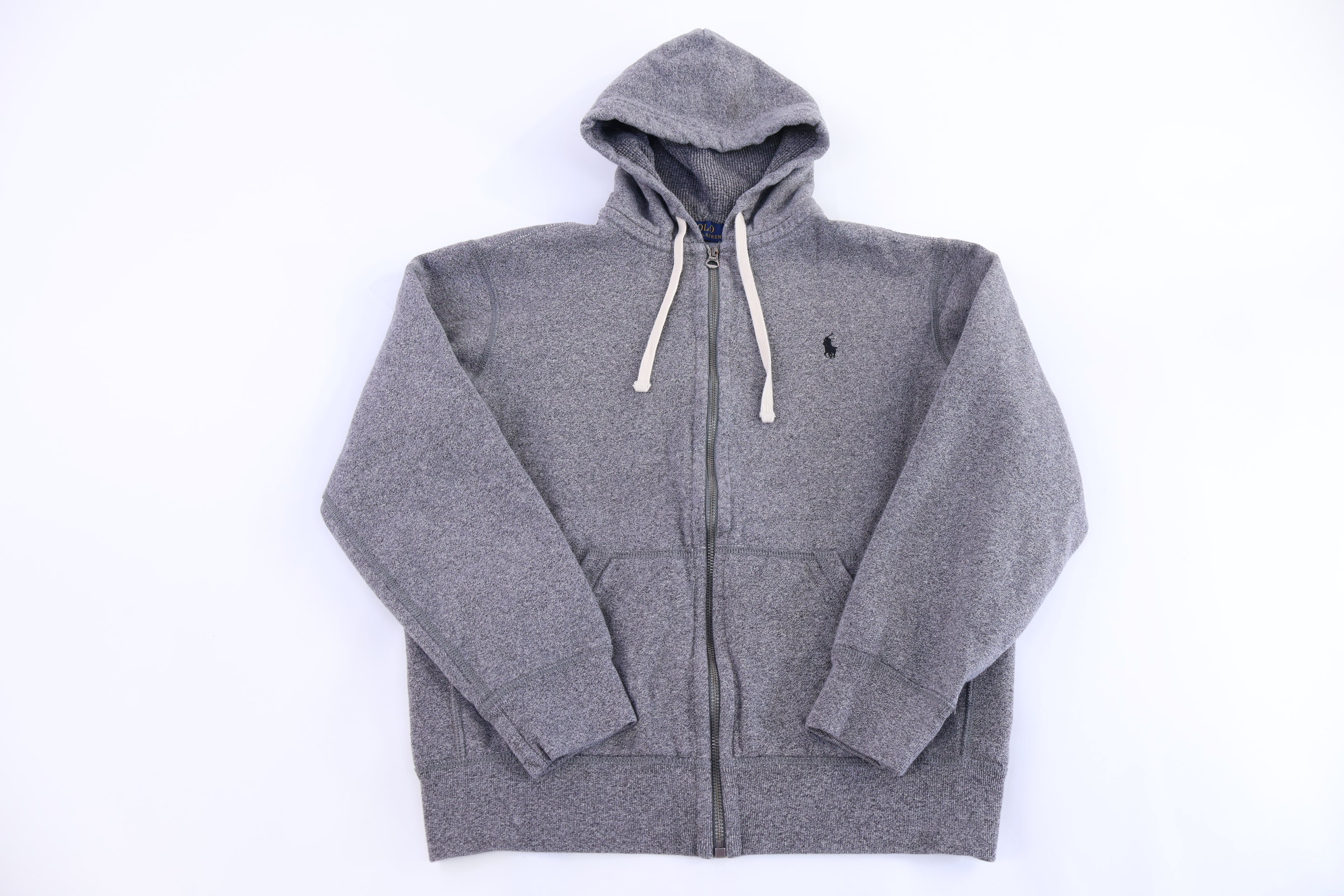 Polo Ralph Lauren Embroidered Logo Grey Full Zip Jacket