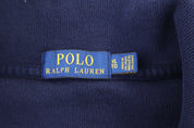 Polo Ralph Lauren Embroidered Logo Blue Quarter Zip Sweater