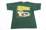 1997 Tasmanian Devil Green Bay Packers Football T-shirt