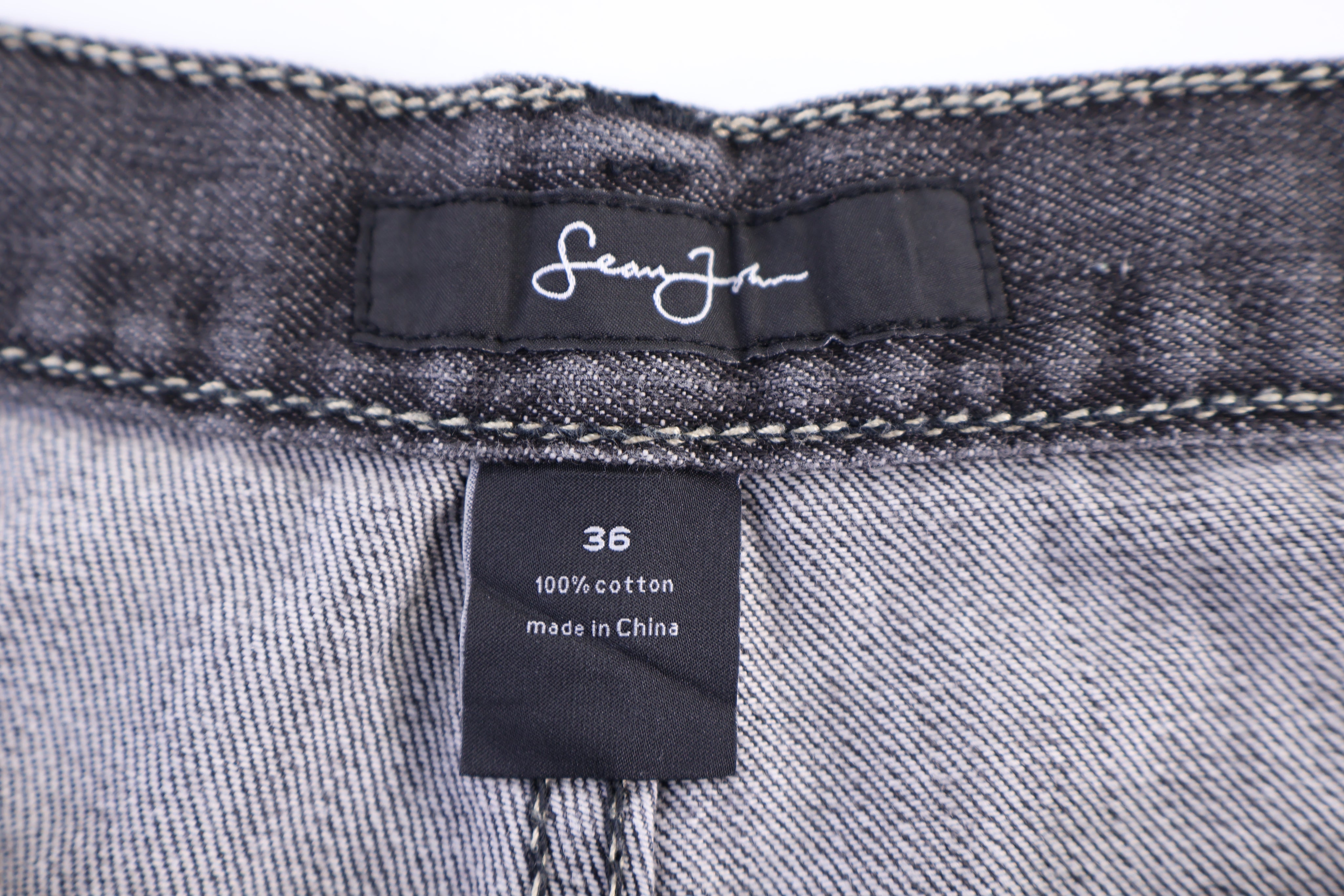 Y2K Sean Jonh Black Denim Shorts