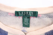 Women's Lauren Ralph Lauren Aztec Pattern LS Henley T-shirt
