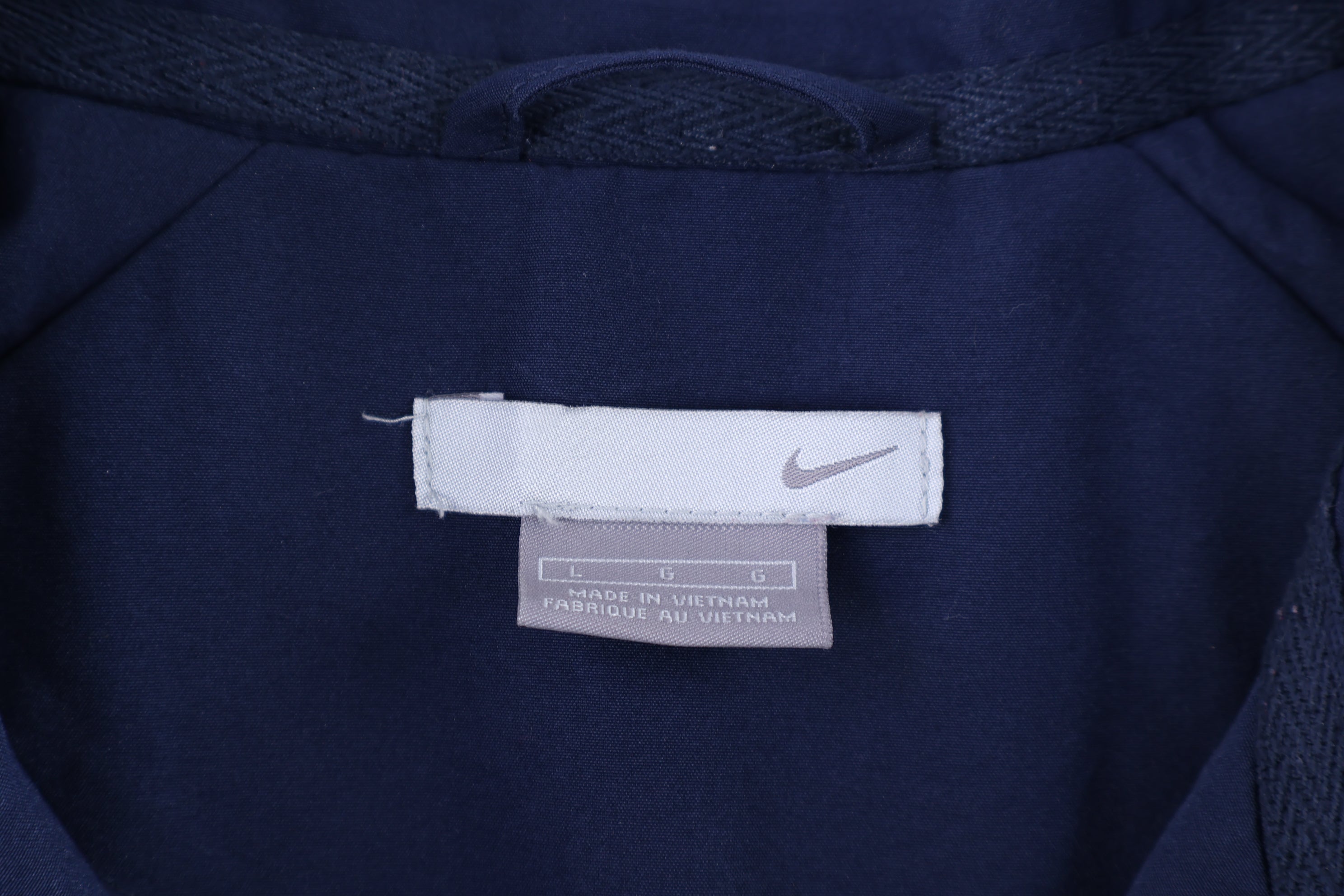 Vintage Nike Embroidered Logo Blue & White Full Zip Jacket