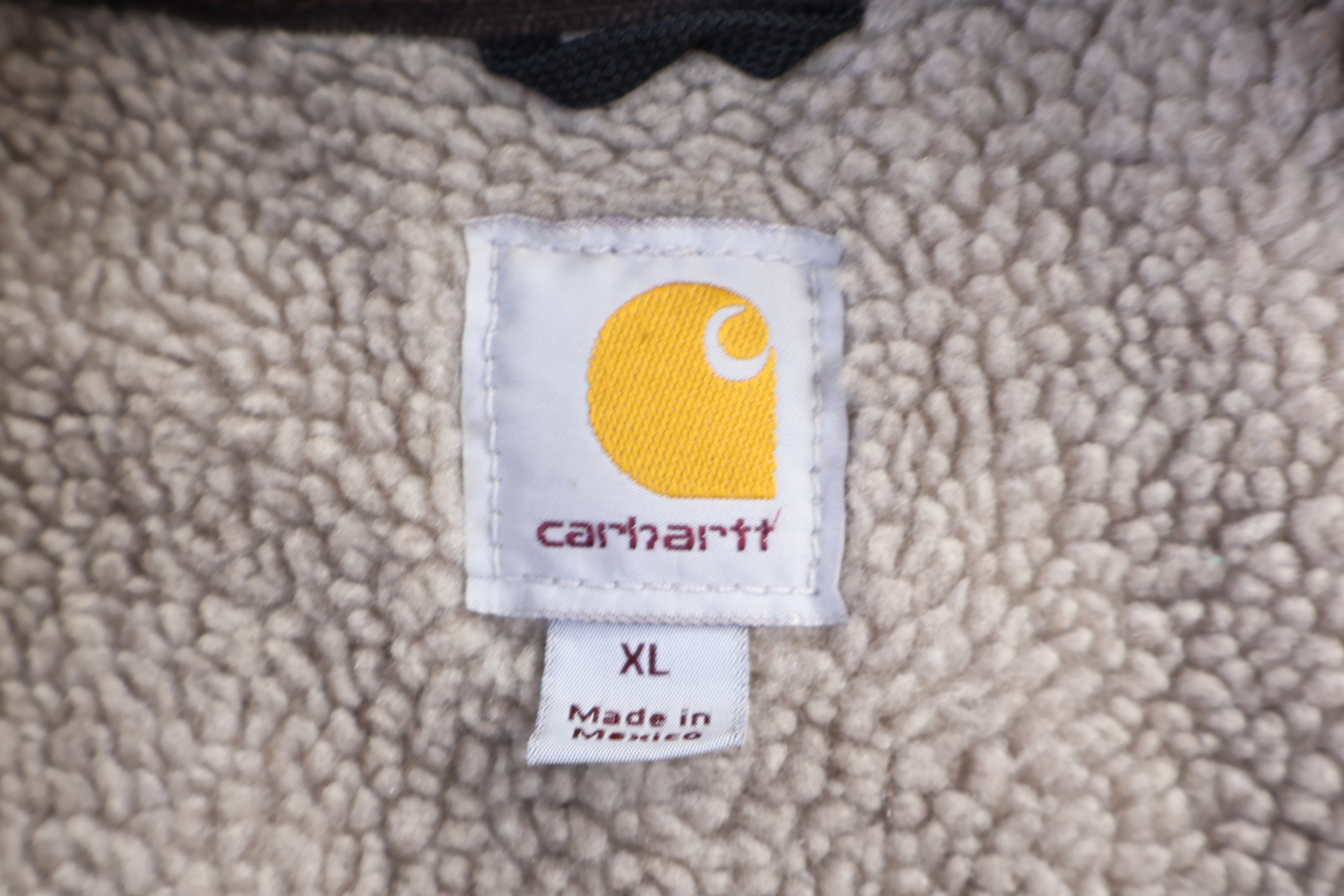 Carhartt Logo Patch Tan Full Zip Jacket