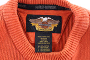 Harley Davidson Motorcycles Orange Knit Sweater