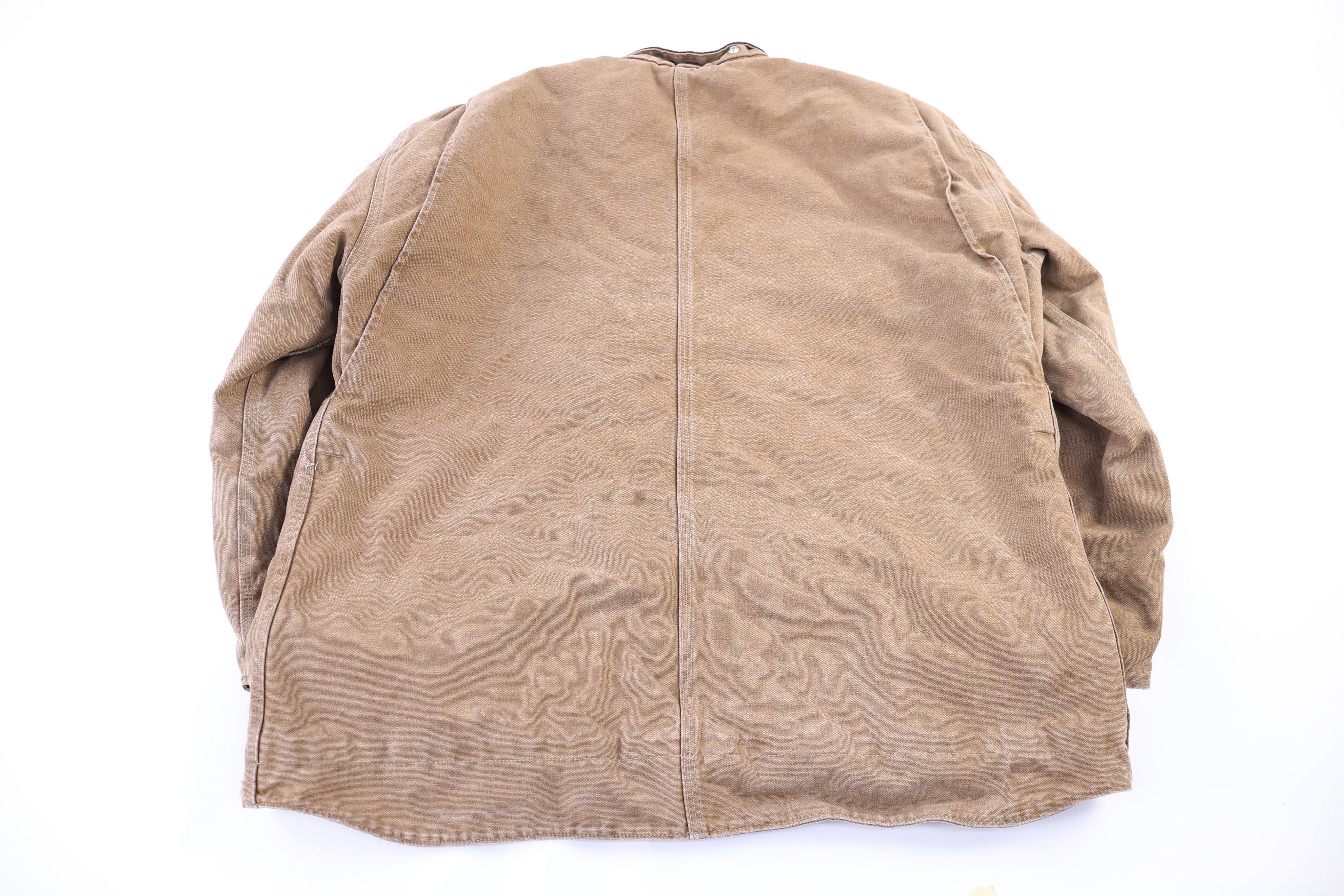 Carhartt Logo Patch Tan Full Zip Jacket