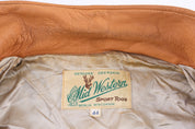 80's Mid Western Tan Fringe Leather Jacket