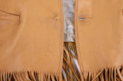 80's Mid Western Tan Fringe Leather Jacket
